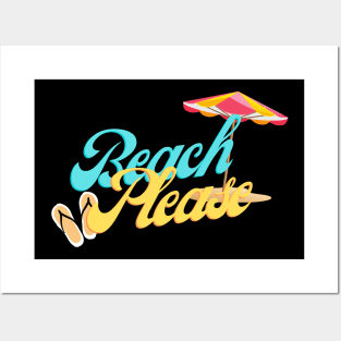 Beach Please Posters and Art